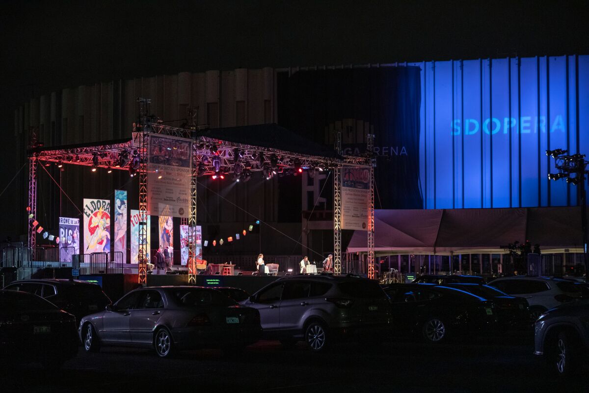 San Diego Opera returned Saturday, Oct. 24, 2020, with a drive-in production of "La bohème"