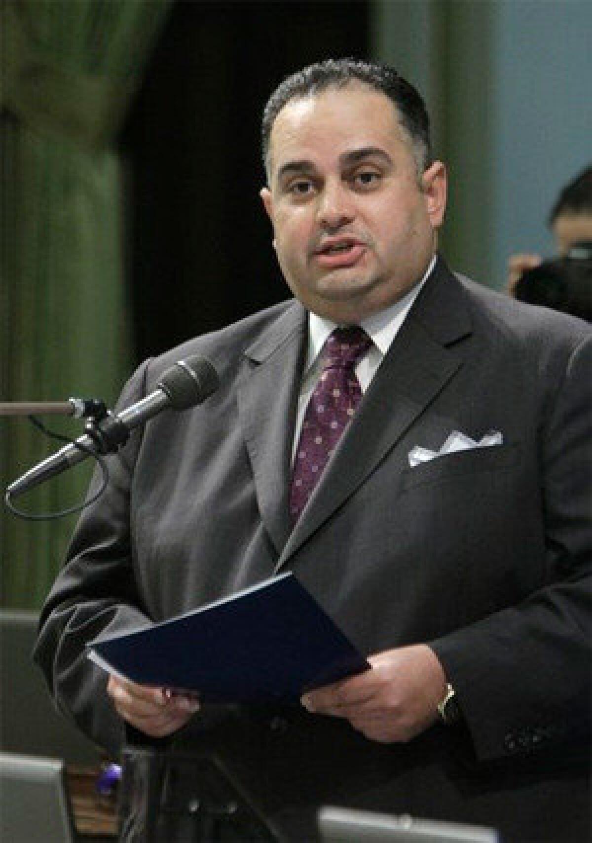 Assembly Speaker John Perez (D-Los Angeles).