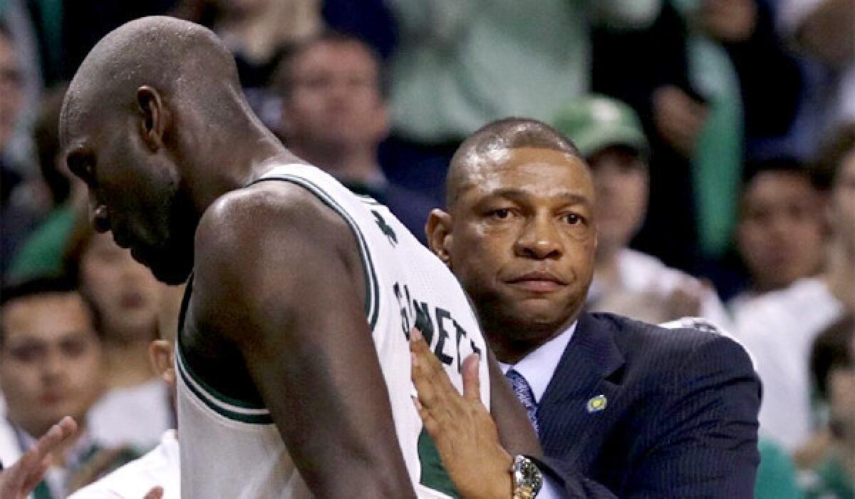 Talks have resumed between the Clippers and the Boston Celtics regarding a potential trade that would send Doc Rivers and Kevin Garnett to Los Angeles.