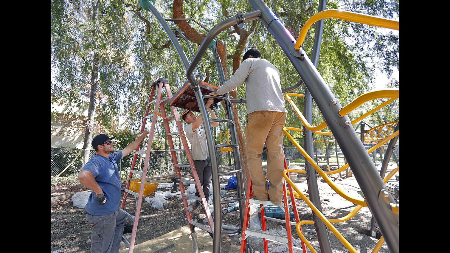 Photo Gallery: Fancy new playground being installed at Carr Park in Glendale