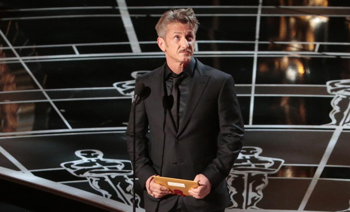 When Sean Penn opened the envelope to announce the best picture at the 87th Academy Awards, he asked, "Who gave this son of a ... his green card?" before revealing "Birdman" as the winner. In a year when the Oscars were being scrutinized for the lack of diversity among the nominees in the top categories, some felt Penn's joke about director Alejandro G. I?árritu's nationality fell flat.