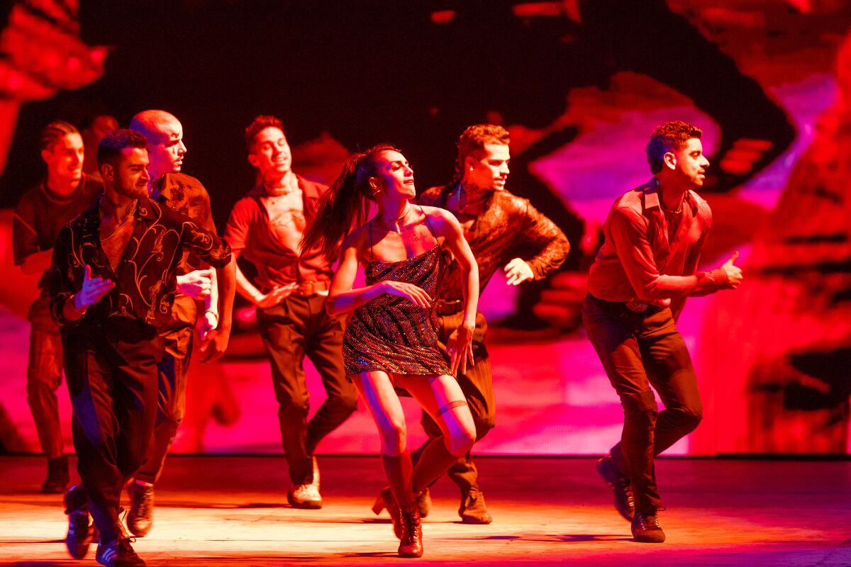 Yesenia Ayala and the cast of "West Side Story" on Broadway 