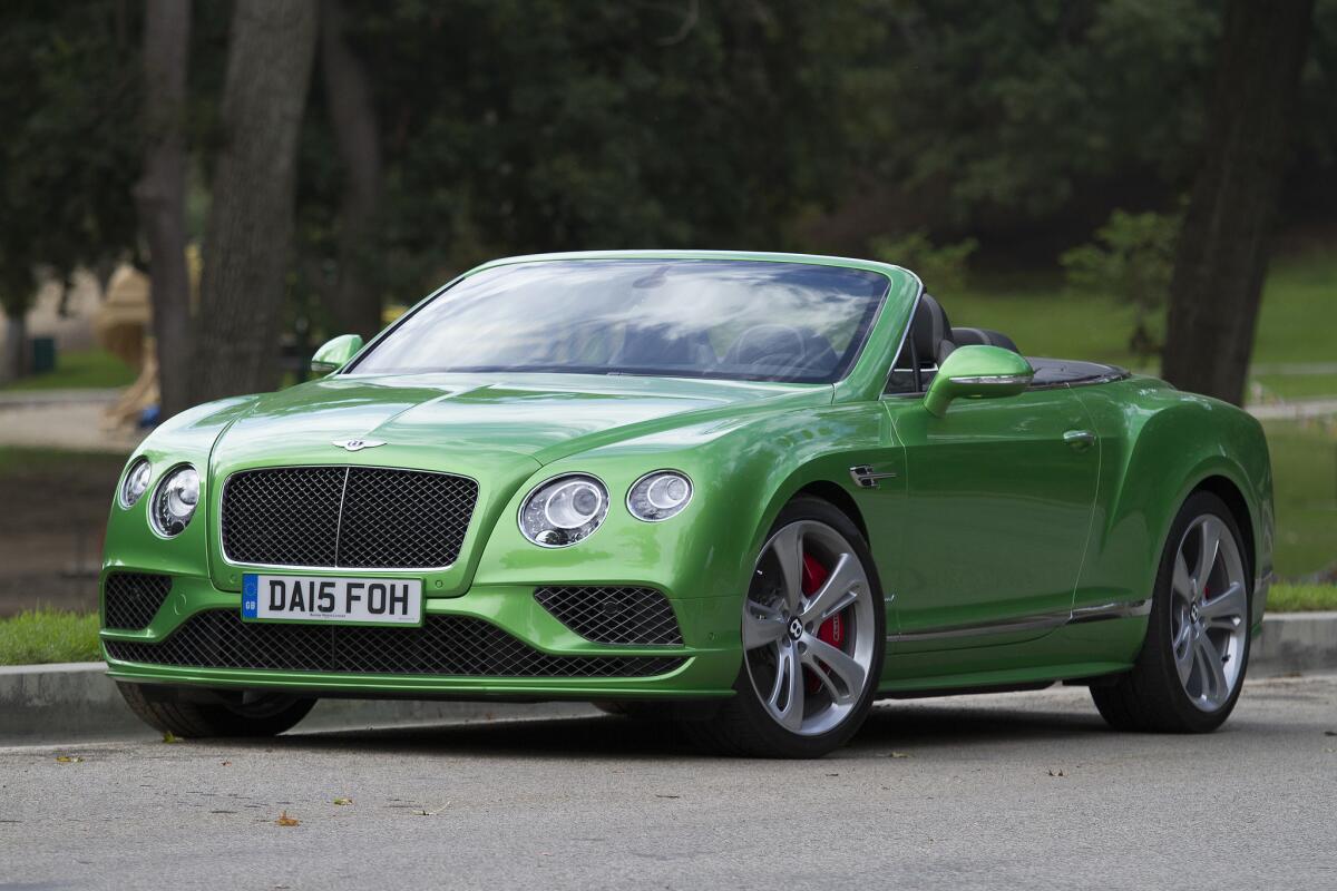 The Bentley Continental GT Speed is powered by a twin-turbo 12-cylinder engine that pumps out 626 horsepower and propels the car to a 206 mph top speed. Perfect for an L.A. drive, the fully loaded GT Speed is priced at $289,000.
