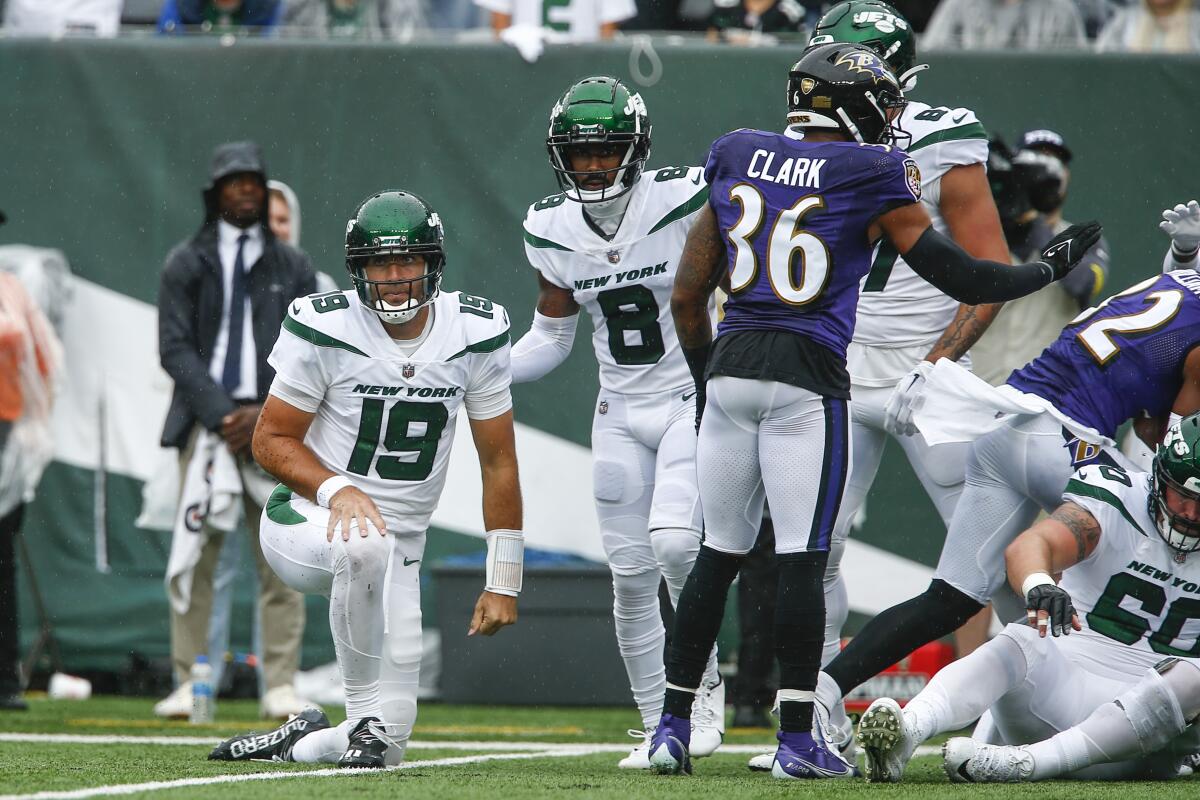 Jets' offense stumbles in season-opening loss to Ravens - The San Diego  Union-Tribune