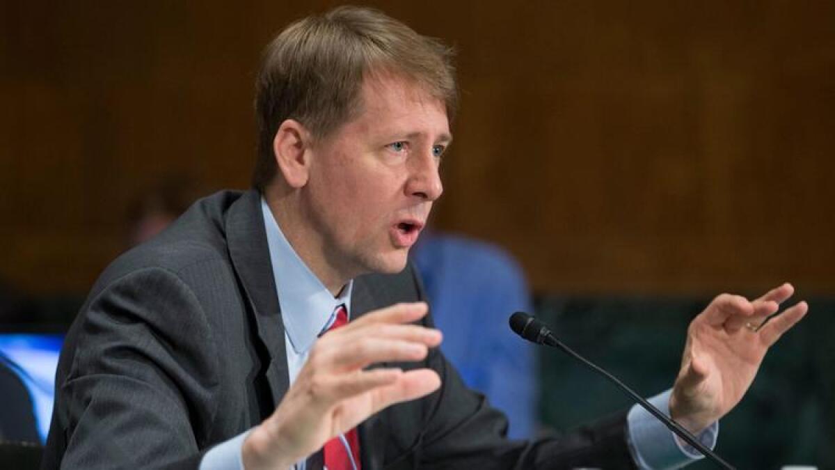 Richard Cordray, director of the Consumer Financial Protection Bureau.