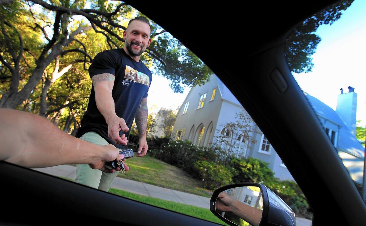 Damien Breen rents his 2015 Audi A3 out 10 to 14 days a month, charging $59 a day through RelayRides.