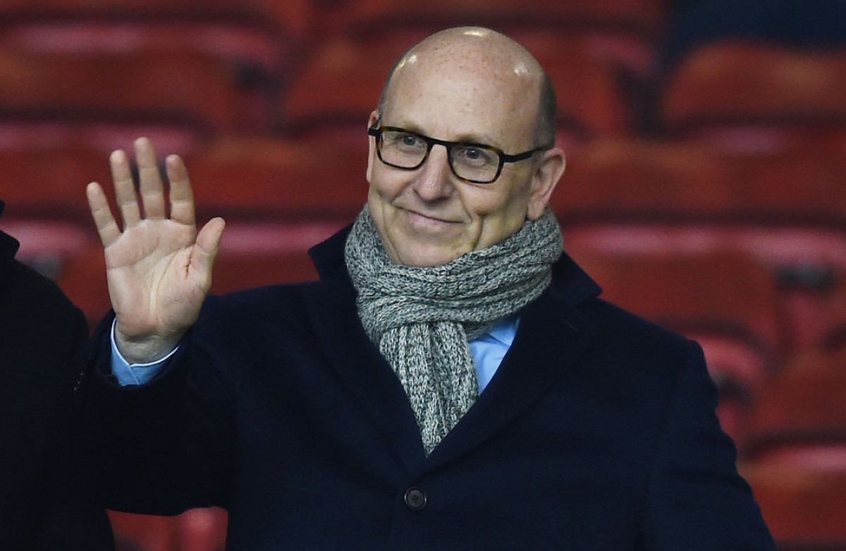 Joel Glazer, the co-chairman of Manchester United, looks on during the Barclays Premier League match.