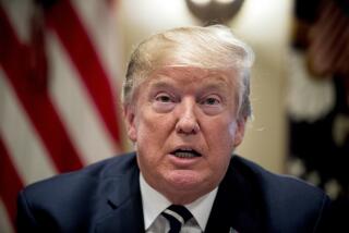 FILE - President Donald Trump speaks to members of the media as he meets with members of Congress in the Cabinet Room of the White House, Tuesday, July 17, 2018, in Washington. Trump says he meant the opposite when he said in Helsinki that he doesn't see why Russia would have interfered in the 2016 U.S. elections. Federal prosecutors and lawyers for Donald Trump have signaled their desire to invoke the 2016 election in the former president's trial on charges of scheming to overturn the results of the 2020 presidential election. (AP Photo/Andrew Harnik, File)