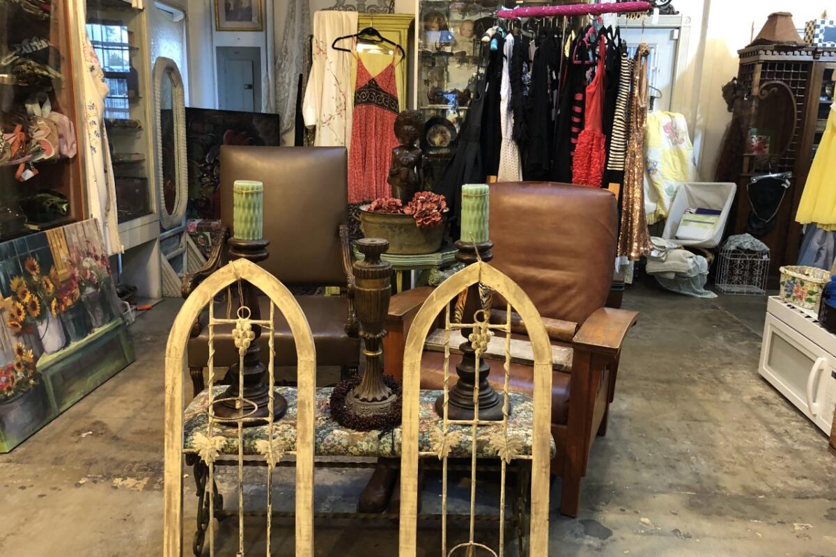 Vintage clothing, furnishings and artwork at Best of Times in Burbank.