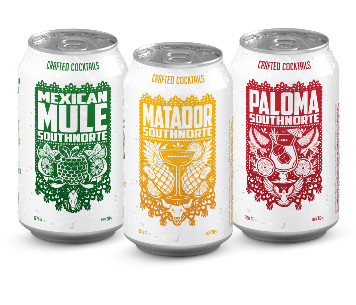 SouthNorte's canned cocktails include flavors like Mexican Mule, Matador and Paloma.