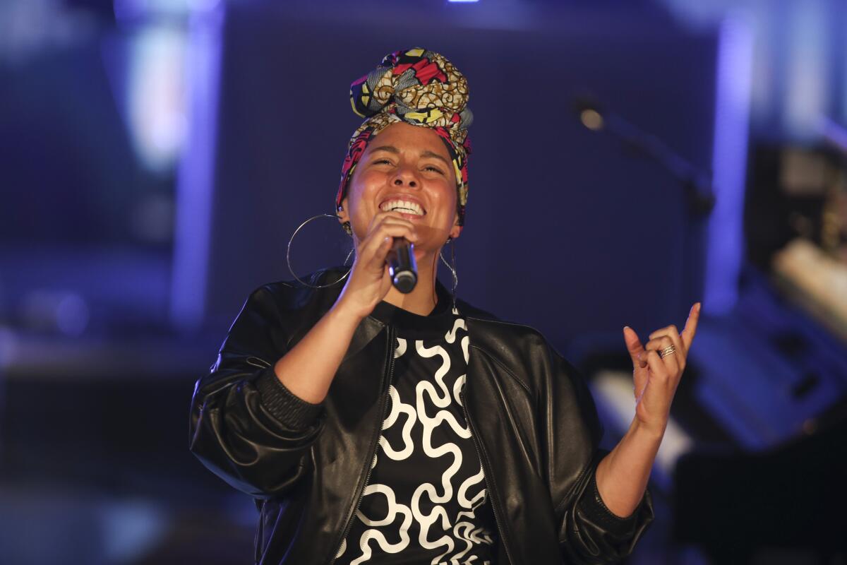 Alicia Keys onstage in Italy in May.