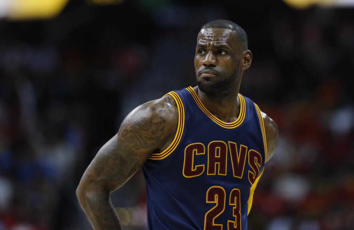 Forward LeBron James (23) leads the Cavaliers into an Eastern Conference finals matchup against the Toronto Raptors.