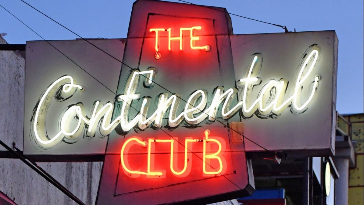 The Continental Club started life in the 1950s as a chic restaurant with a world view.
