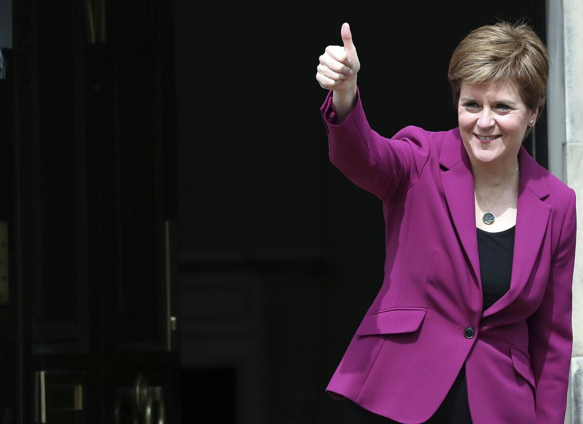 Scotland's First Minister Nicola Sturgeon 
