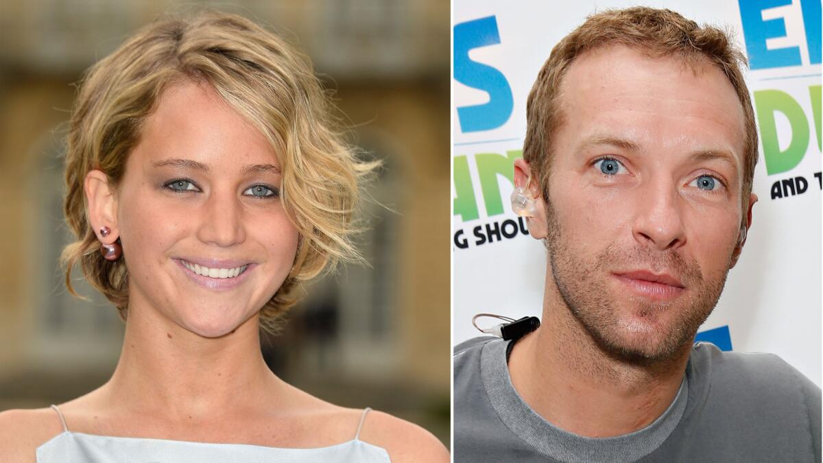 New report romantically links actress Jennifer Lawrence to Coldplay frontman Chris Martin.