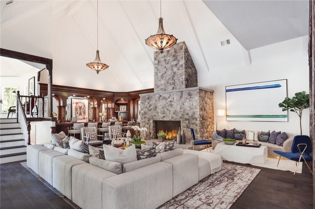 The two-acre estate holds a six-bedroom home, swimming pool, pool house, tennis court, pavilion and gazebo.