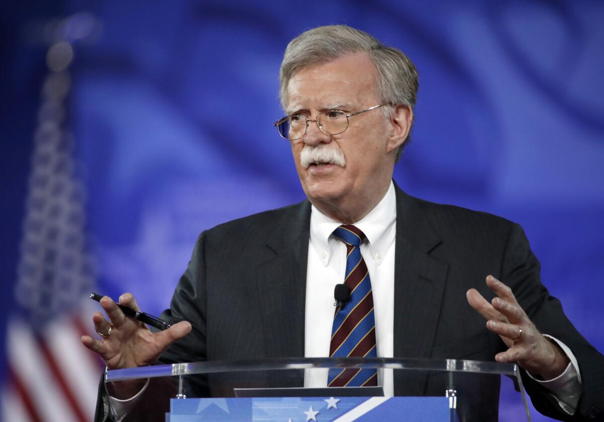 The Justice Department is weighing whether to charge John Bolton, Trump's former national security advisor.