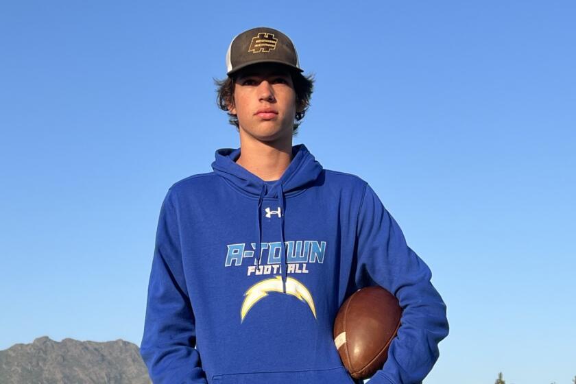 Ty Dieffenbach, a 6-foot-5 quarterback at Agoura, has committed to UNLV.