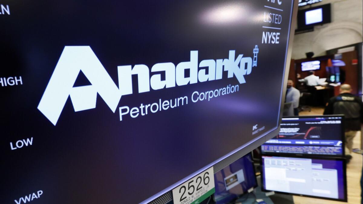 Chevron had been in a bidding war with Occidental Petroleum over Anadarko.