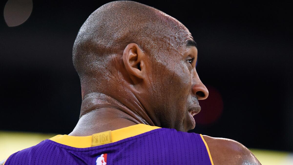 Kobe Bryant is 37 years old and playing his 20th season in the NBA.