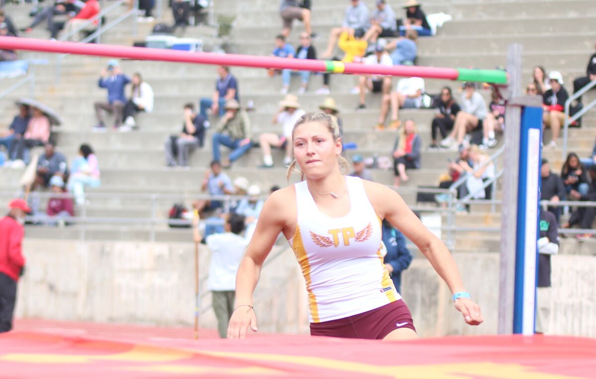 Torrey Pines junior high jumper Maia Gordon.