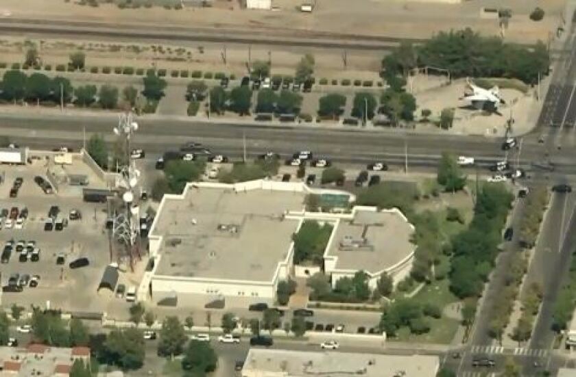 Possible sniper opens fire at Lancaster sheriff's station, wounding one