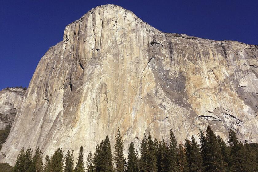 El Capitan in Yosemite National Park. Or is it "Yosemite National Park, brought to you by Delaware North"?