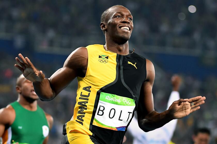 Jamaica's Usain Bolt is going after the gold medal Thursday in the men's 200 meters.