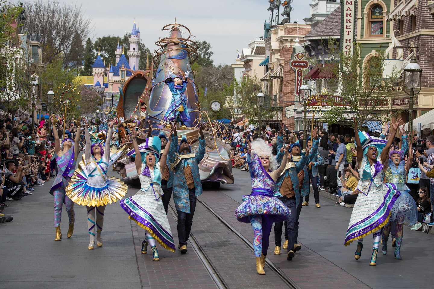 Disneyland's new parade Two years of planning and rehearsals. Los