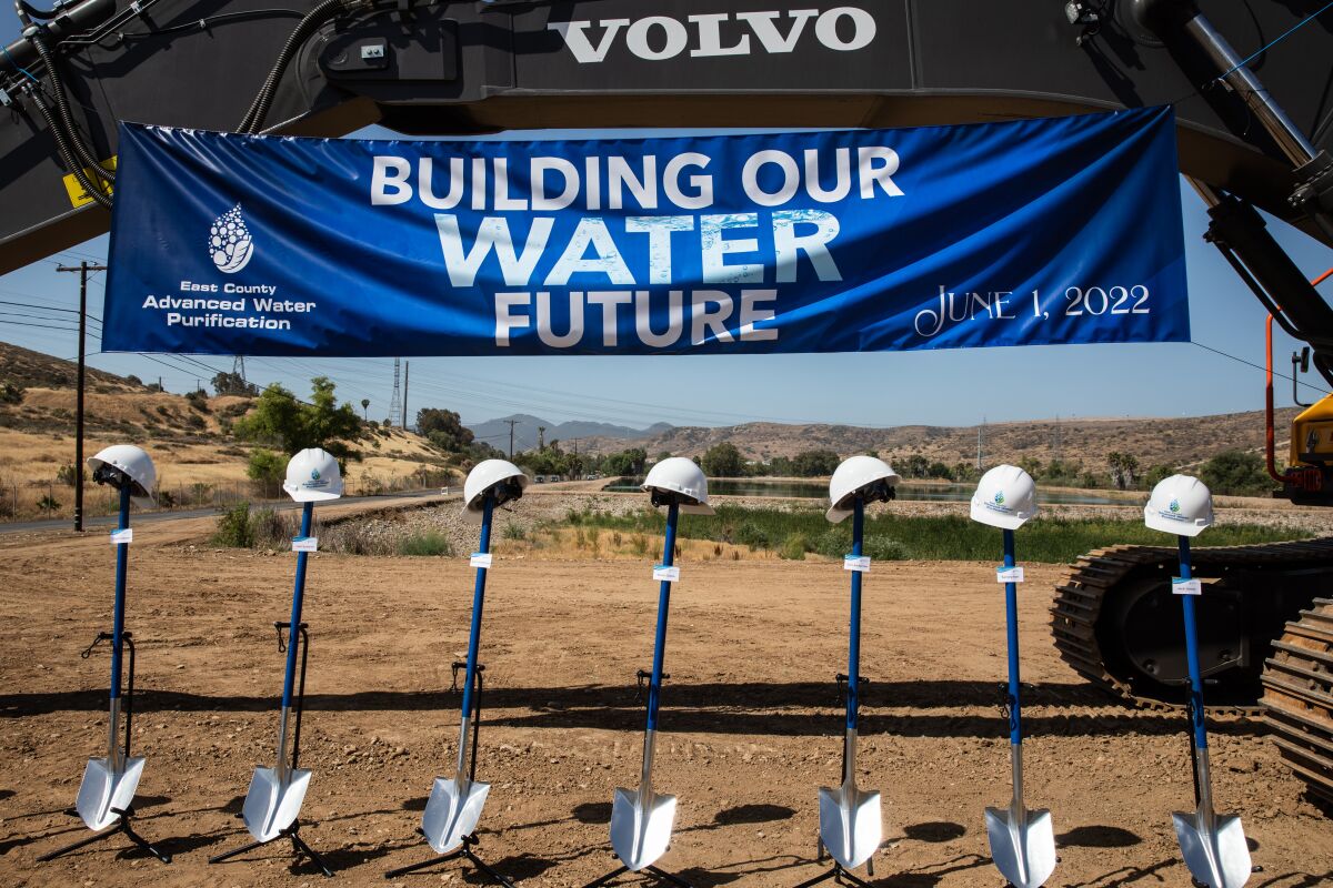 Local officials broke ground on the East County Advanced Water Purification project in Santee on June 1.