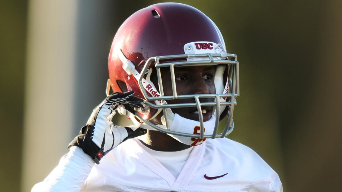 USC's Adoree' Jackson practiced Saturday after sitting out nearly a week with a foot injury.