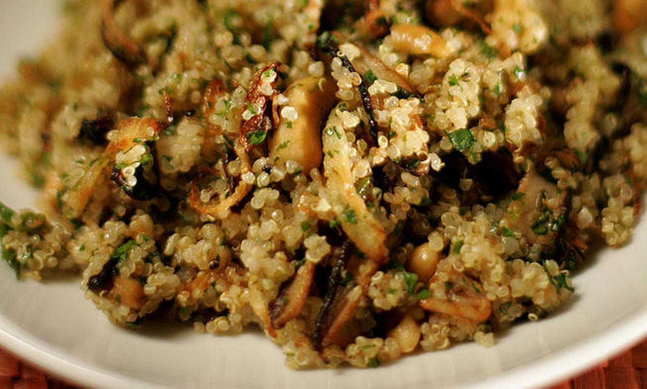 Try this combination of quinoa, meaty shiitake mushrooms, caramelized fennel and crunchy toasted cashews. Recipe: Quinoa salad with shiitakes, fennel and cashews
