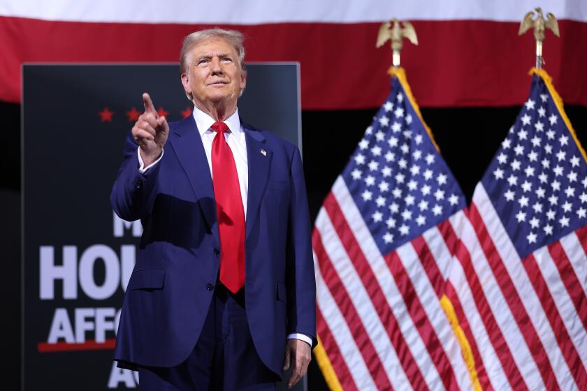 TUCSON, ARIZONA - SEPTEMBER 12: Republican presidential nominee, former U.S. President Donald Trump, speaks during a campaign event at the Linda Ronstadt Music Hall on September 12, 2024 in Tucson, Arizona. Former President Donald Trump held a campaign event to speak on the economy. (Photo by Justin Sullivan/Getty Images)