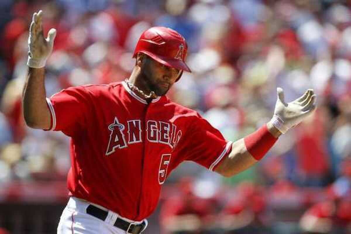 The Angels didn't have a draft pick until the third round, in part because of the signing of Albert Pujols.