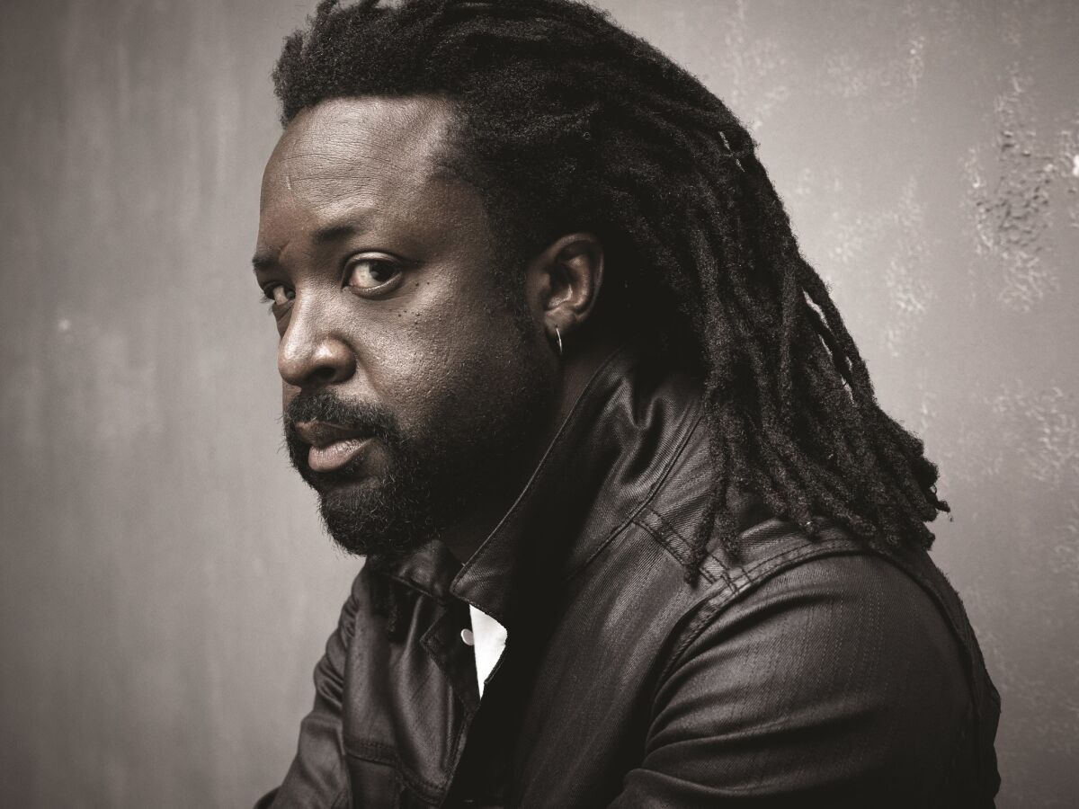 An author photo of Marlon James for his book "Black Leopard, Red Wolf." 