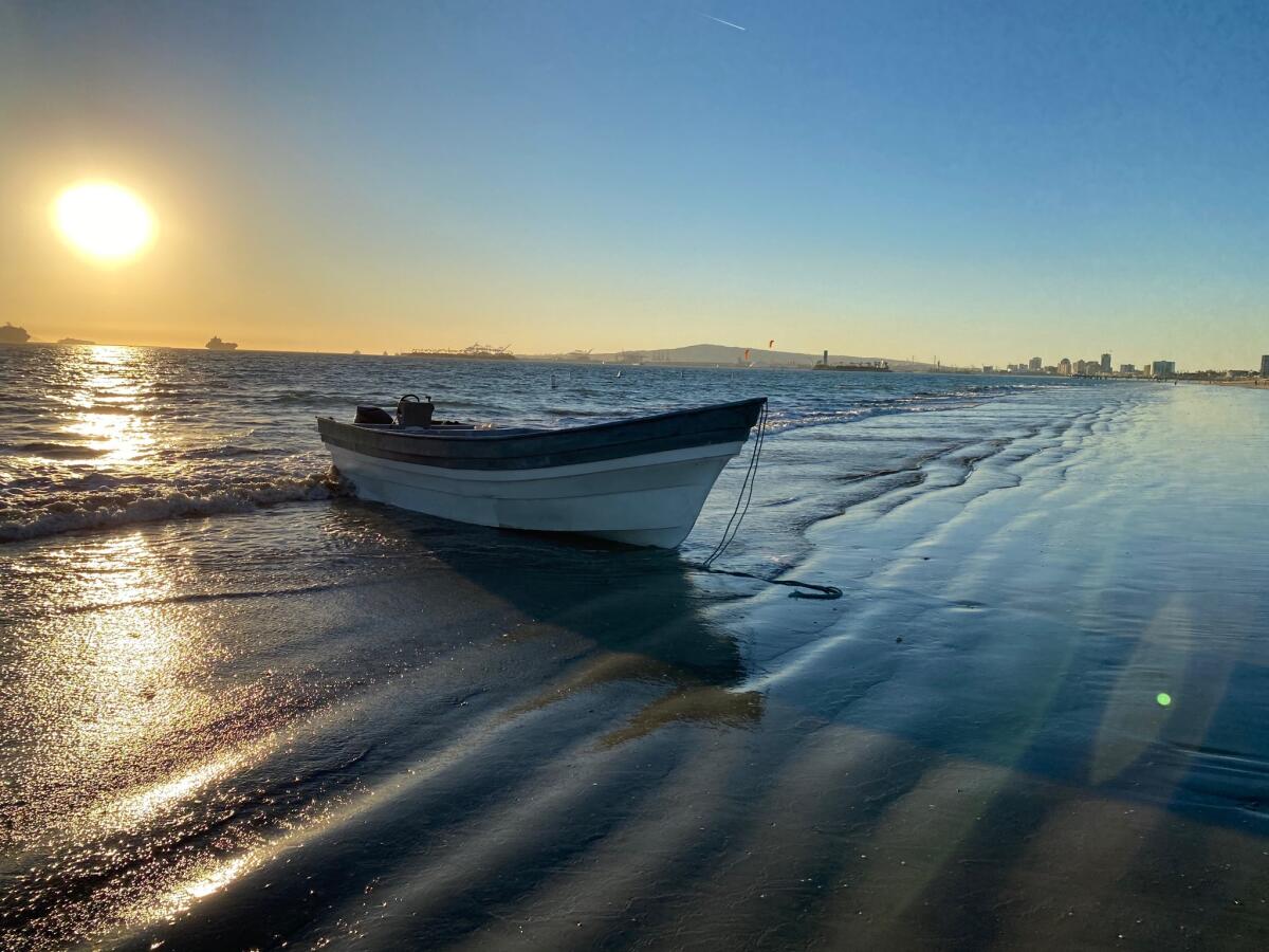 A fishing boat carrying 23 people from Mexico came ashore in Long Beach on Wednesday.