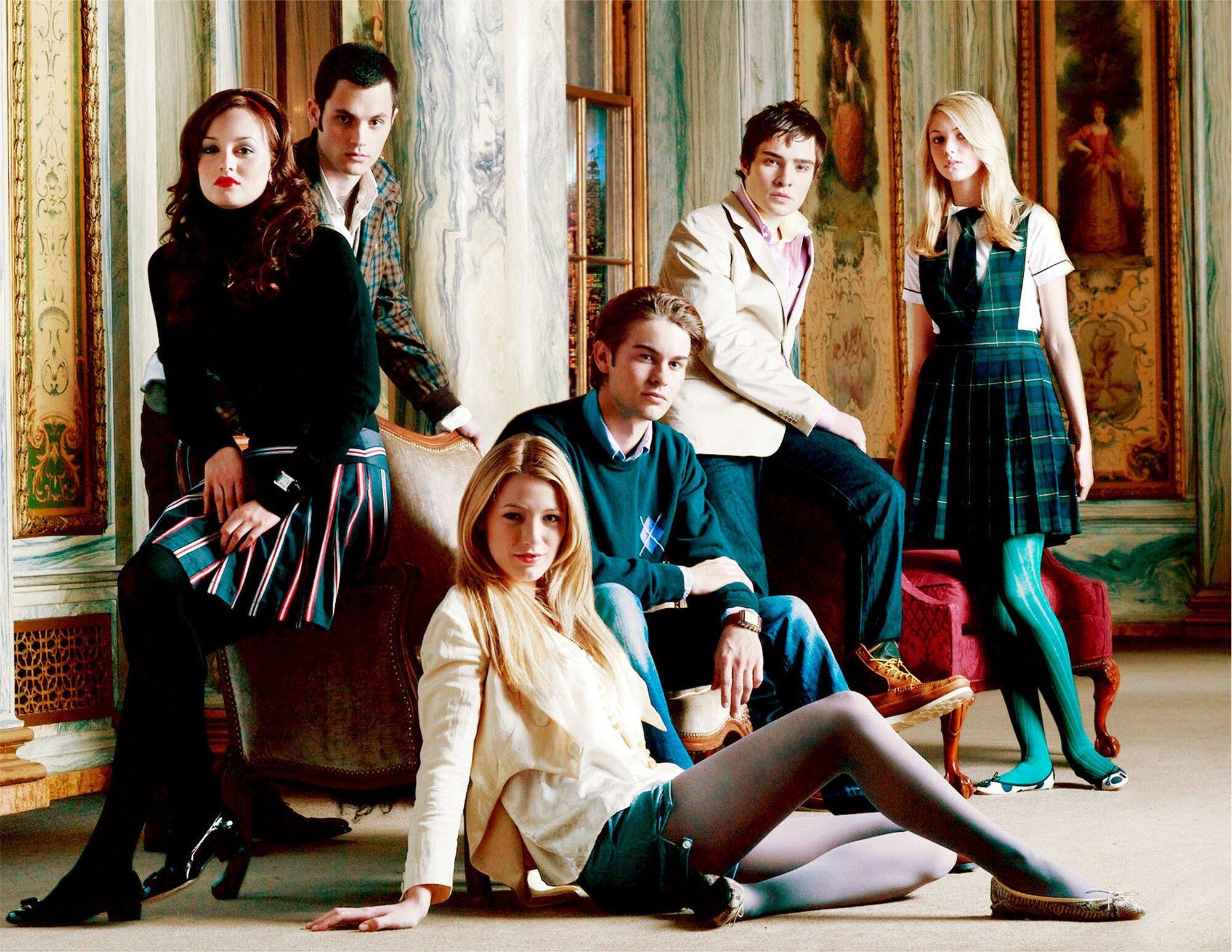 The cast of “Gossip Girl” in 2007.