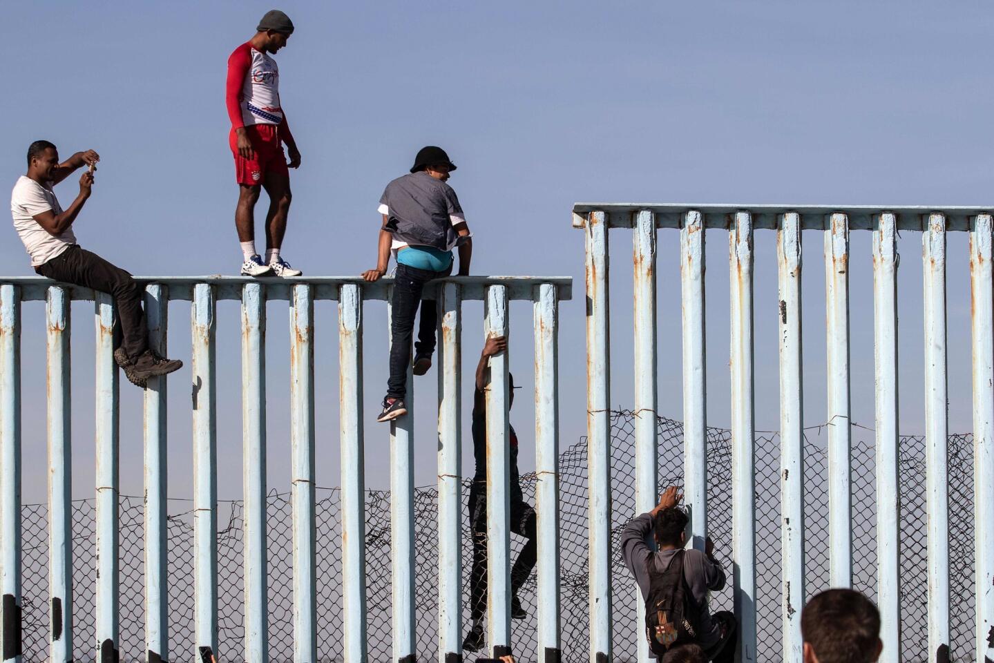 Migrantes en Tijuana