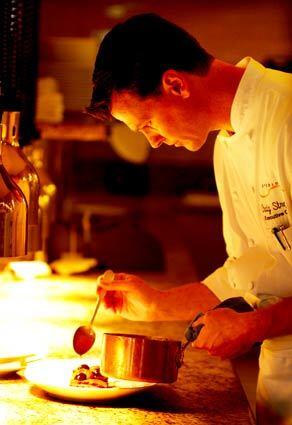 Studio executive chef Craig Strong works in the kitchen of the restaurant at Montage Laguna Beach.