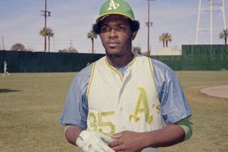 FILE - This 1976 file photo shows Oakland A's Vida Blue, the hard-throwing left-hander who became one of baseball's biggest draws in the early 1970's and helped lead brash Oakland Athletics to three straight World Series titles. Blue has died. He was 73. The A's said Blue died Saturday, May 6, 2023 but did not give a cause of death. (AP Photo)