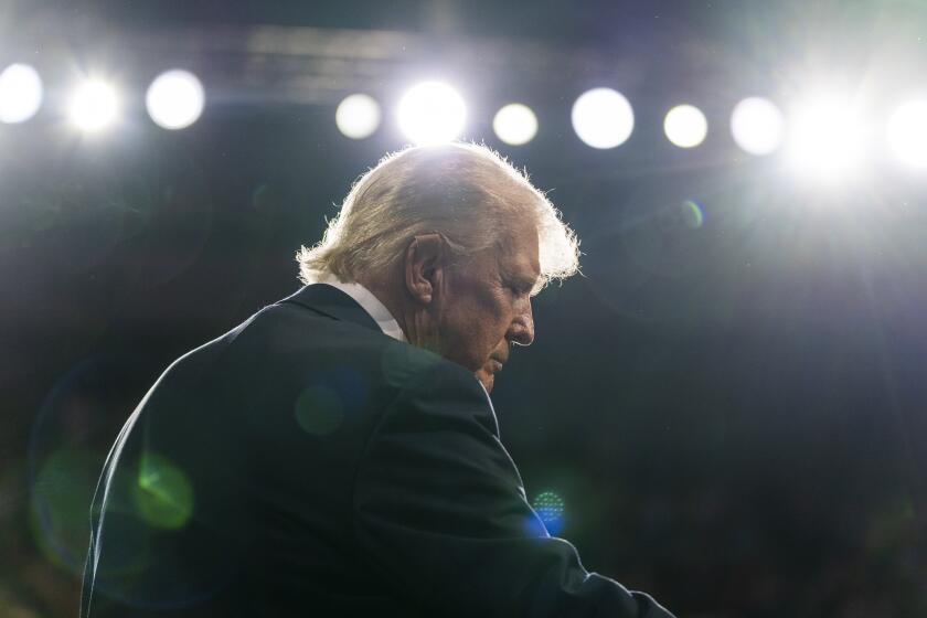 El candidato republicano a la presidencia, el expresidente Donald Trump, durante un evento de campaña en Charlotte, Carolina del Norte, el miércoles 24 de julio de 2024. (AP Foto/Alex Brandon)
