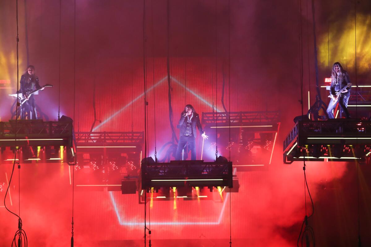 Trans-Siberian Orchestra performs in Newark, New Jersey, in 2021. 