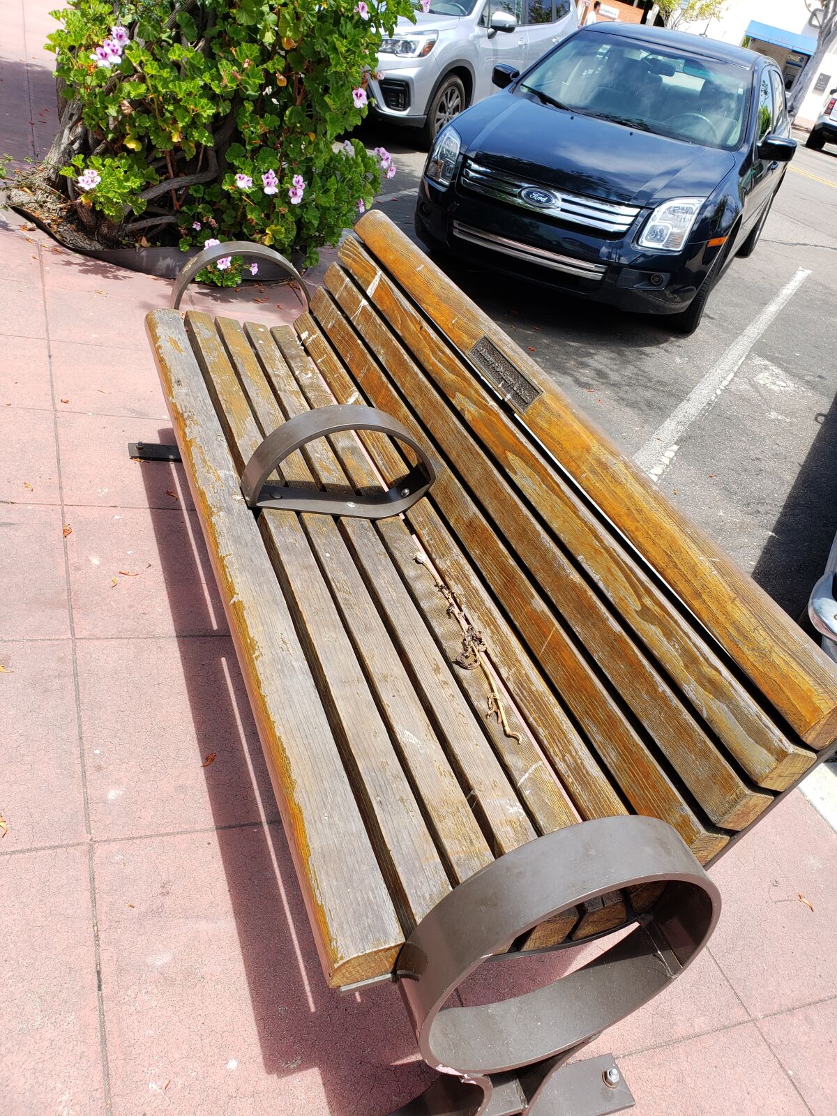 Worn wood benches on La Jolla's main streets will be refurbished in coming weeks.