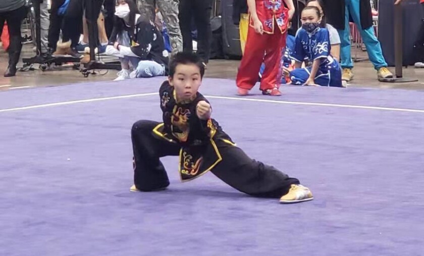 Alexander He performs Longfist hand form at Phoenix Mock Trials of 2021 Phoenix Wushu Nationals.