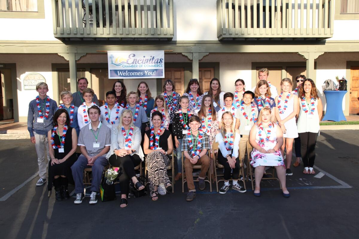 The students and teachers who received scholarships and Teacher Appreciation awards.