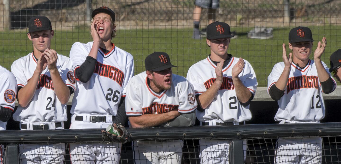 Huntington Beach vs. Damien in a boys' baseball game