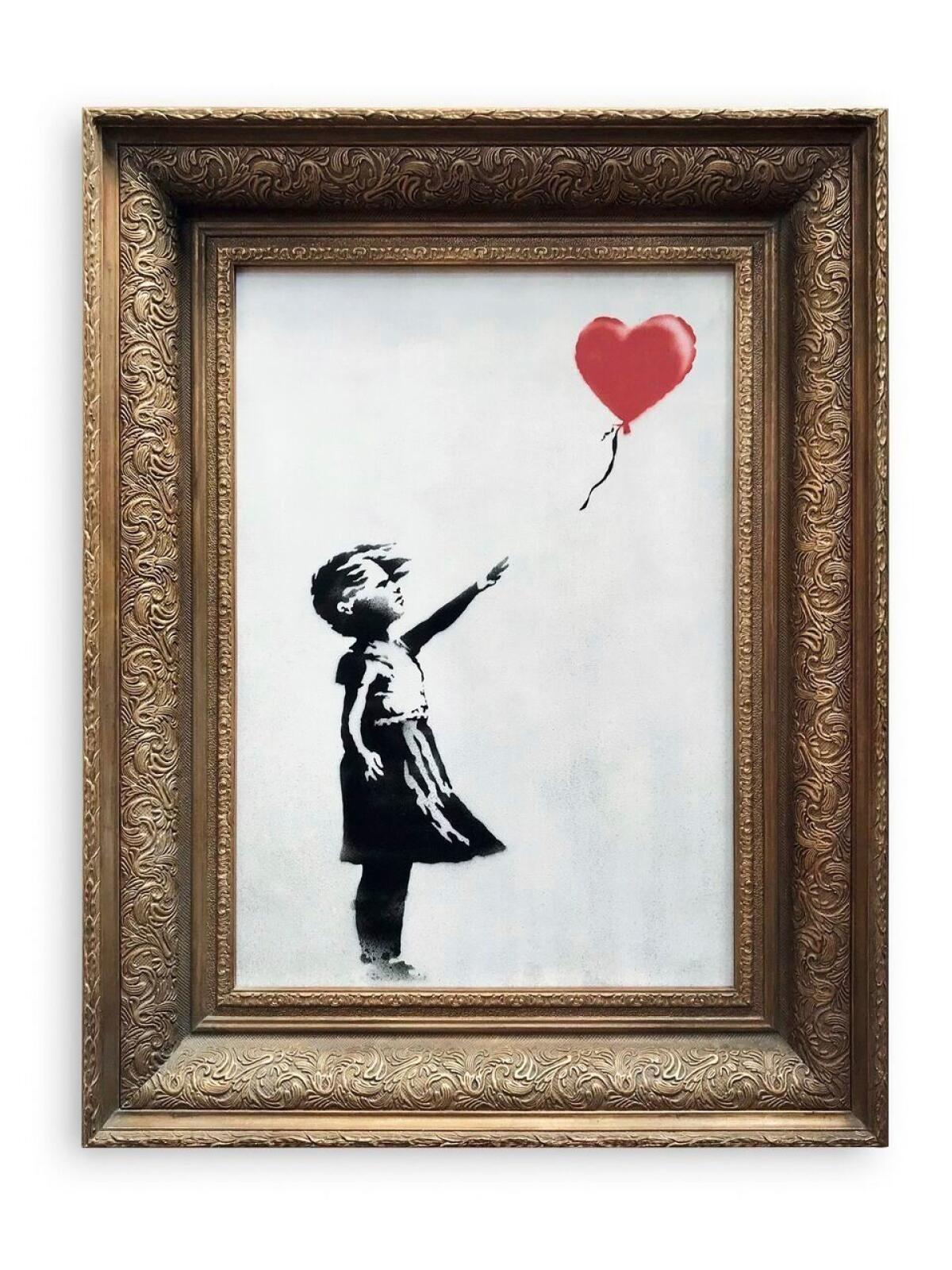 Banksy, "Girl with Balloon," 2006, mixed media