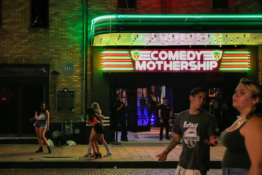 AUSTIN, TX. MAY 26, 2023. Comedy Mothership in downtown Austin, Texas. (James Gregg/For The Times)