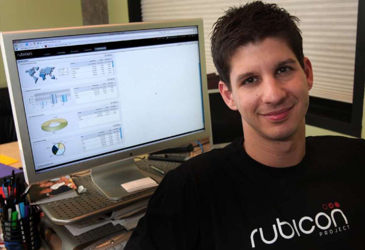 The Rubicon Project is now a publicly traded company. Above, CEO and founder Frank Addante.