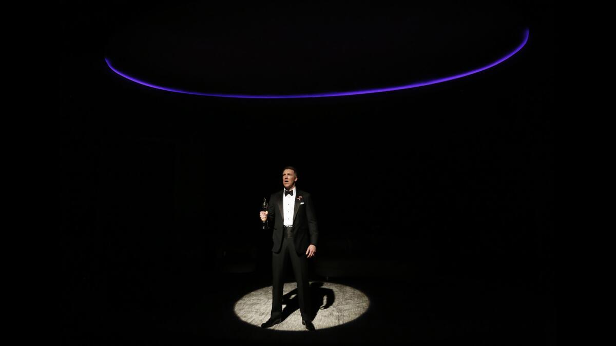 Brian Hutchison performs in "Big Night" at the Kirk Douglas Theatre.
